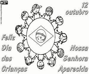 раскраска День детей в Бразилии