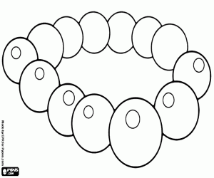 раскраска Деревянные ожерелье Буддиста