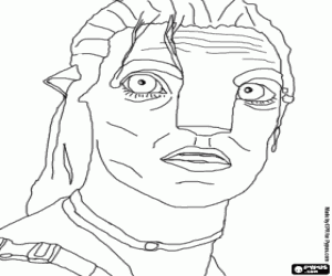 раскраска Джейк Салли Avatar
