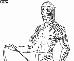 раскраска Джейк Скалли в его На'ви форуме