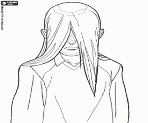 раскраска Джим рейфов, футболист Inazuma Eleven