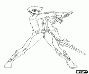 раскраска Джош Киркпатрик, Галактическая команда