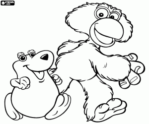 раскраска Дито и Фейто, Cocoricó символы