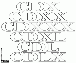 раскраска Для подсчета в десятки 410 до 460