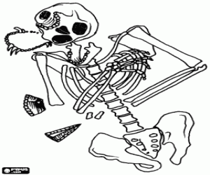 раскраска Доисторические могилы