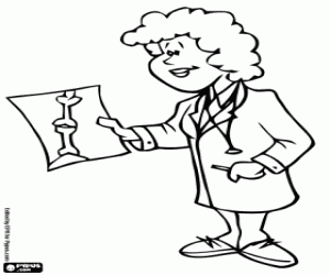 раскраска Доктор травматологии и ортопедии