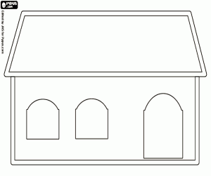 раскраска Дом трех медведей