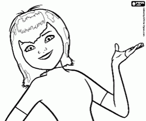 раскраска Дочь графа Дракулы, Мэвис