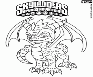 раскраска Дракон Spyro, Skylanders