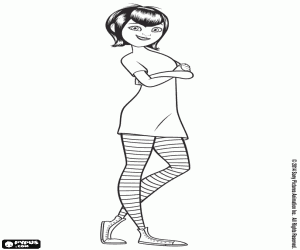 раскраска Дракула Мэвис, теперь мама