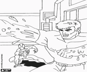 раскраска Дрема, враг человека-паука