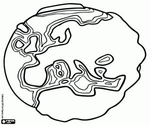 раскраска Европа в нашей планеты