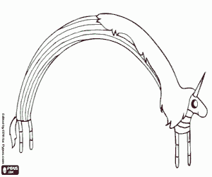 раскраска Единорог леди Rainicorn
