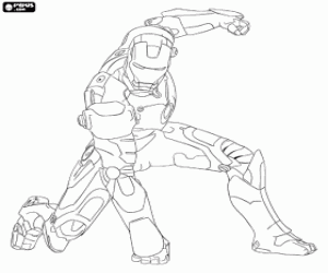 раскраска Железный человек