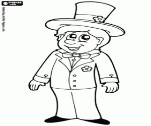 раскраска Жених