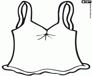 раскраска Женский майка