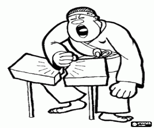 раскраска Закрытые удар в каратэ