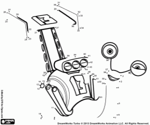 раскраска Занос, улитки, чтобы присоединиться к точек