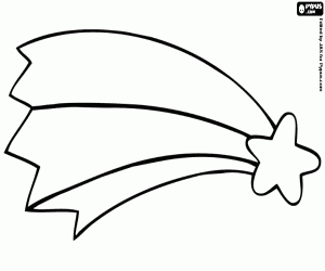 раскраска Звезда, украшение для сцены Рождества