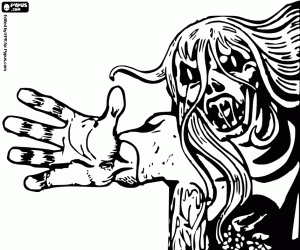 раскраска Зверь на Хэллоуин