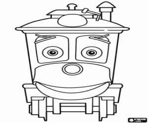 раскраска Зефи трамвай Chuggington