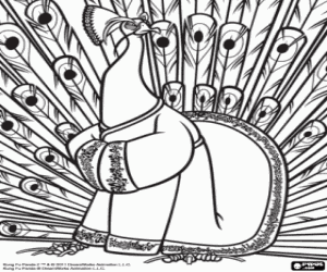 раскраска Зло Лорд Шен