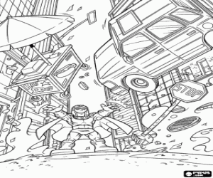 раскраска Зло Магнето, SuperHeroSquad