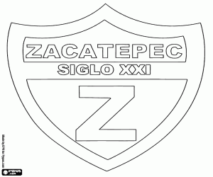 раскраска Знак CF Zacatepec