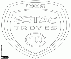 раскраска Знак ESTAC Труа
