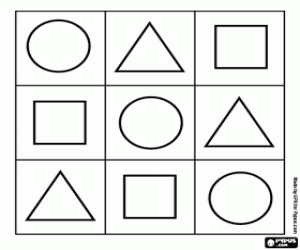 раскраска Играть с геометрических форм