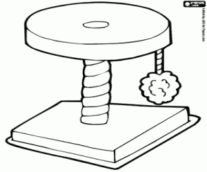раскраска Игрушка для кошки