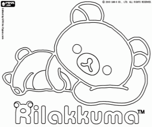 раскраска Игрушка медведь Rilakkuma