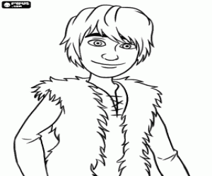 раскраска Иккинг интеллигентая Викинг