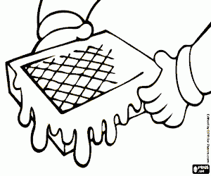 раскраска Искусственные соты для пчел