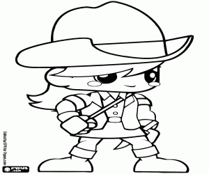 раскраска Исследователь девушка как Индиана Джонс