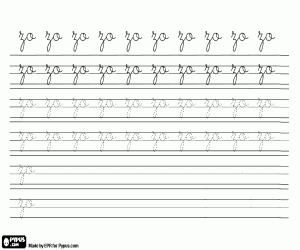 раскраска Каллиграфия ZO