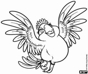 раскраска Карла, старшая дочь Blu и Jewel