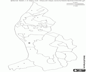 раскраска Карта Лихтенштейна