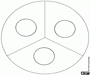 раскраска Комбинации с тремя цветами