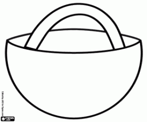 раскраска Корзинка красной шапочки