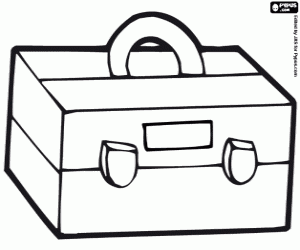 раскраска Коробка крючки для рыбалки