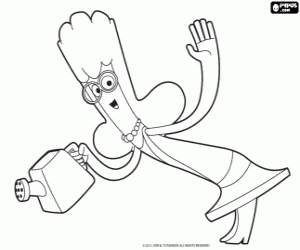 раскраска Королева Jammbo в саду