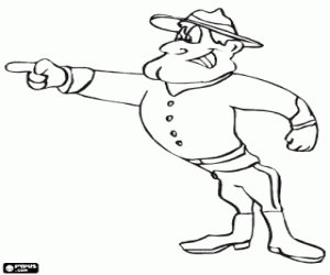 раскраска Королевская канадская конная полиция