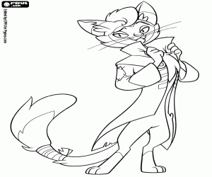 раскраска Кот Хитрый Хвост My Little Pony