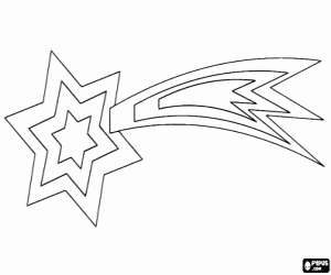 раскраска Красивая Рождественская звезда