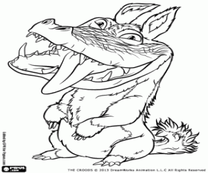 раскраска Крокодил собака Дуглас
