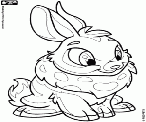 раскраска Кролик Neopets, Cybunny