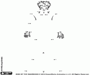 раскраска Кромешник, рисунок, чтобы соединить точки