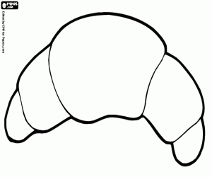 раскраска Круассан