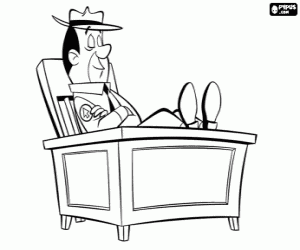 раскраска Лесник Jellystone парка